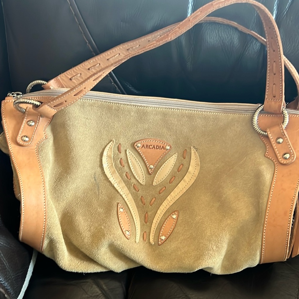 Arcadia Suede Leather Purse